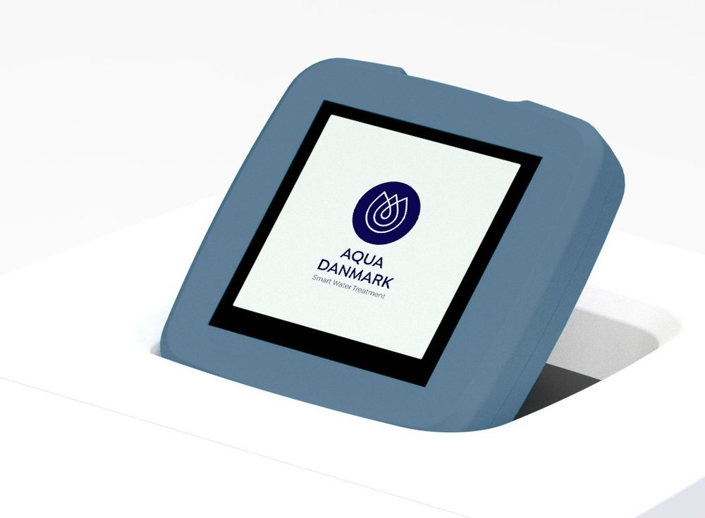 Touch-displayet i toppen af Aqua Danmark ProSOFT set tæt på